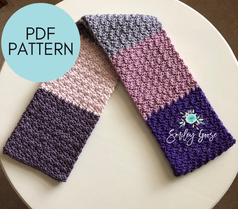 Chunky Crochet Scarf Pattern Bulky Yarn Pattern Etta Colorblock Scarf Chunky Yarn Pattern Easy Crochet Pattern Beginner Crochet Pattern Chunky Crochet Scarf Pattern Bulky Yarn Pattern Etta Colorblock Scarf Chunky Yarn Pattern Easy Crochet Pattern Beginner Crochet Pattern