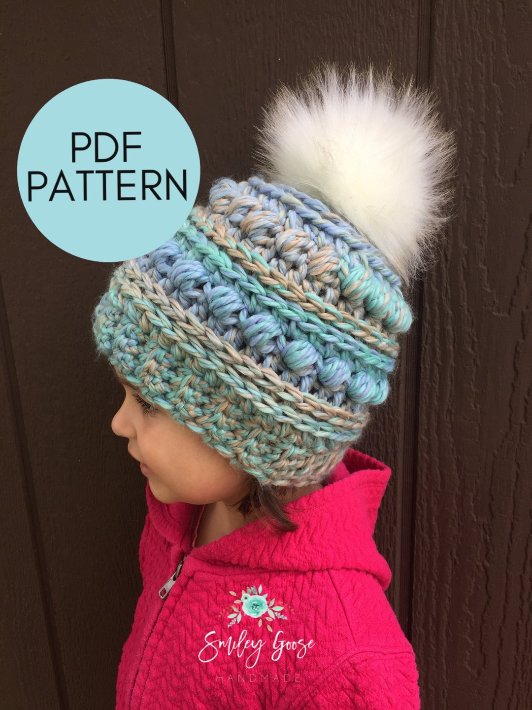 CROCHET BEANIE PATTERN Ember Beanie, Crochet Hat Pattern, Bulky Yarn