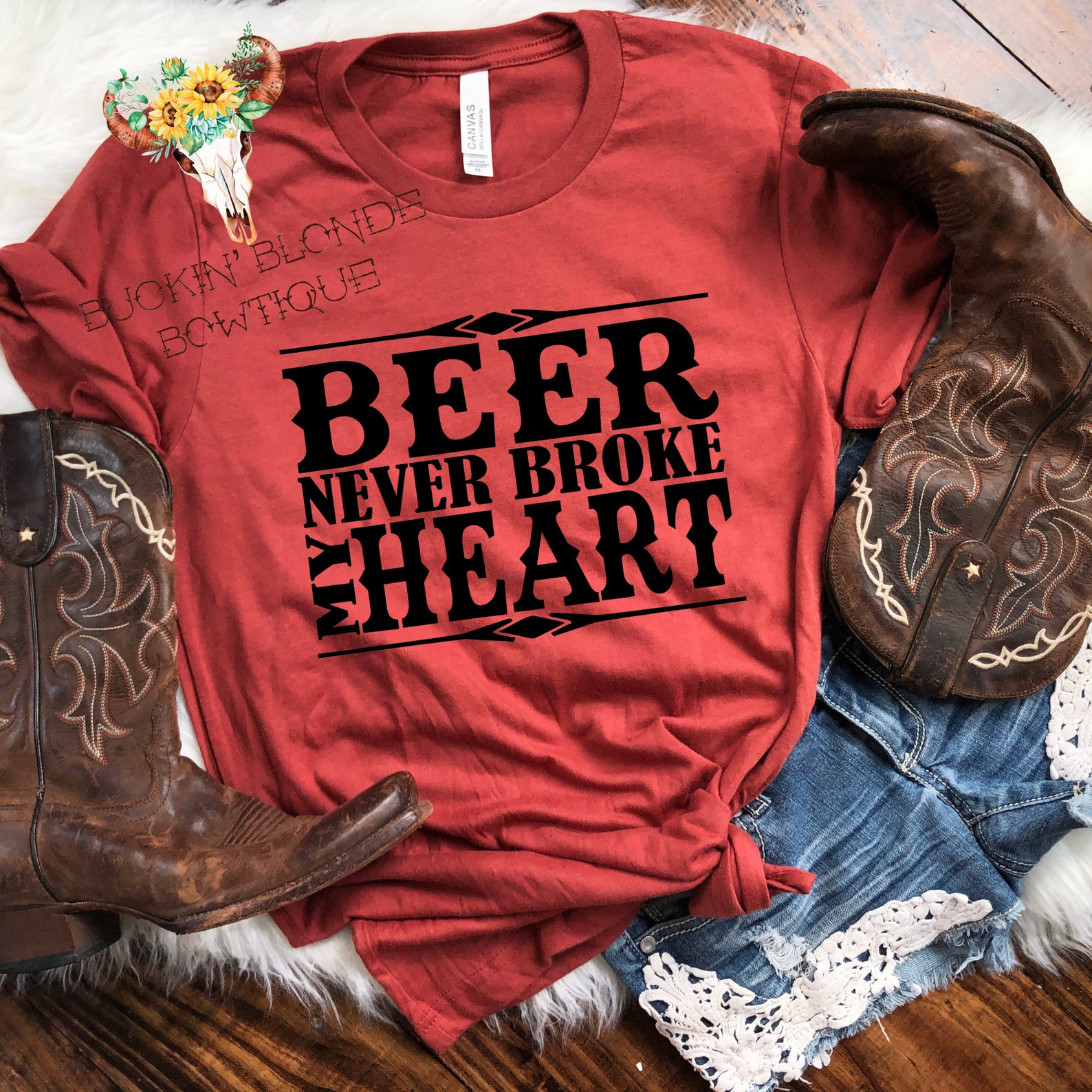 Beer Never Broke My Heart T-shirt | Etsy