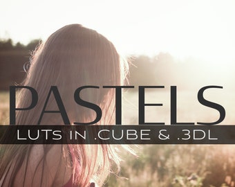 3d LUTs - Pastell, moody LUTs, Video LUTs, Videofarbe, Farbnote, Nachschlagen von Tischen, Download