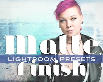 Matte Finish Lightroom Presets, stimmungsvolle, weiche, dramatische Voreinstellungen, Instagram Filter, Blogger Influencer, Download