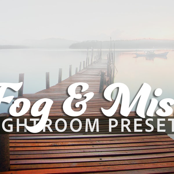 Fog and Mist Lightroom Presets, fog machine, weather presets, download