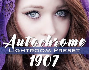 Autochrome 1907 Lightroom Presets, stimmungsvolle Presets, dramatische Presets, Instagram Filter, Vintage, VSCO Presets, Download