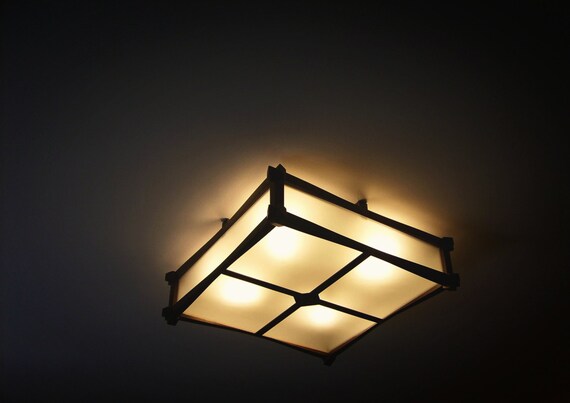 Original Wooden Ceiling Fixture Lamp Handmade In London Etsy