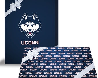 UCONN Husky Reusable, Stretch Fabric,  gift wrap, sale, Combo Pack,