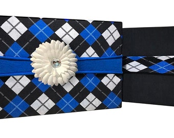 Classic Argyle Reusable Gift Wrap / Value Pack / Fabric Gift Wrap / Face Mask / Classic Argyle Gift Wrap