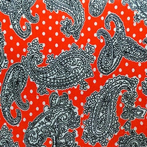 Face Masks, Sale, Washable, Neck Gaiter, Stretch Fabric, Light Weight, Breathable, Adjustable PAISLEY AND DOTS