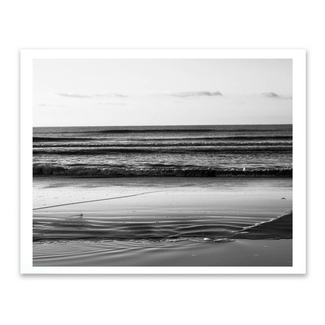 Beach Prints Black and White Print Ocean Print Wave Surf Etsy