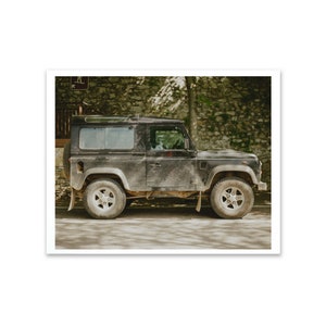 Impresión toscana, Impresión italia, Land Rover, Defender, Impresiones de coches, Chianti, Italia Foto, Foto del coche, Costa de Amalfi, Positano, Impresión rústica