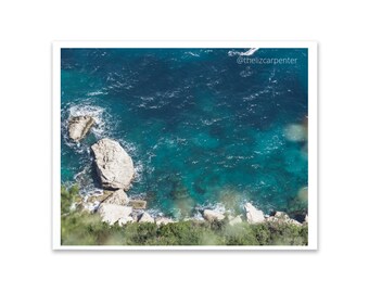 Capri Print, Ocean Prints, Amalfi Coast, Instant Download, Digital Print, Italy Photography, Landscape, Mediterranean, Anacapri