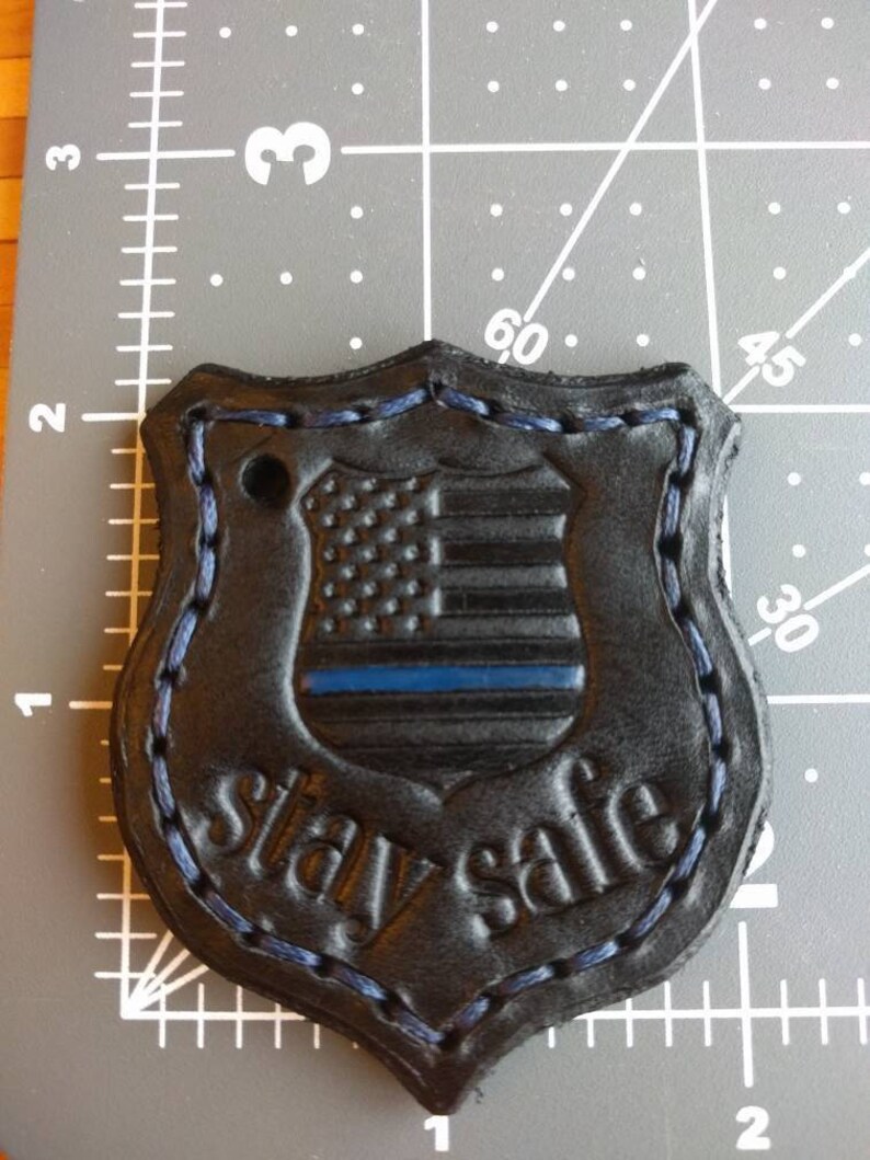 Firefighter or Police Shield Keychain With Free Custom Etsy
