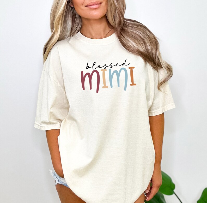 Blessed MEME, MIMI, MAMA, Nana Comfort Colors Graphic Tee Apparel ...