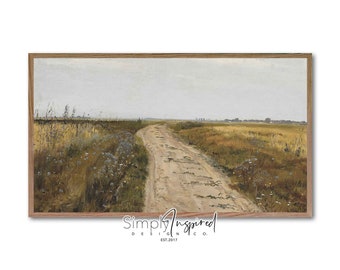 Digital Frame TV Art  ~  Pathway  | DIGITAL DOWNLOAD |  Spring  | Summer | Landscape | Vintage Modern