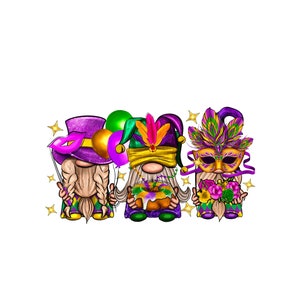 Mardi Gras Gnomes Cakes Flowers And Balloon Png Sublimation Design Download, Happy Mardi Gras Png, Mardi Gras Carnaval Png, Designs Download