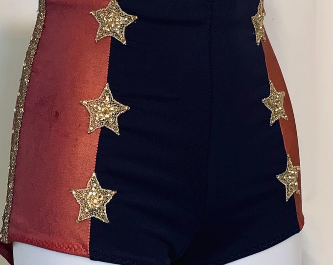 Pin- Up High Waisted Vintage Sailor Shorts/ Stars and Stripes