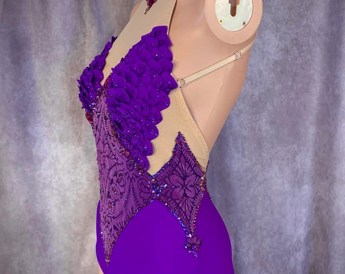 Aerial Costume/ Dance Costume - Purple Violets