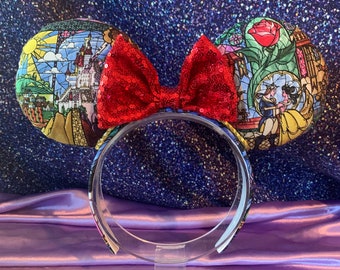 Stained Glass Mouse Ears