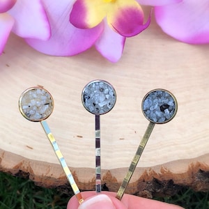 Raw Moonstone Crystal Hair Pin, Boho Bobby Pins Set, Gemstone, Stone, Fancy,Hippie Clips Women,Barrette,Slide,Accessories,Piece,Healing,Gift