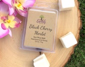 Black Cherry Merlot Soy Wax Melts Warmer, Red Wine Scented, Fruit, Alcohol, Natural, Wickless Candle Tarts, Vegan, Cubes, Lover Gift Women