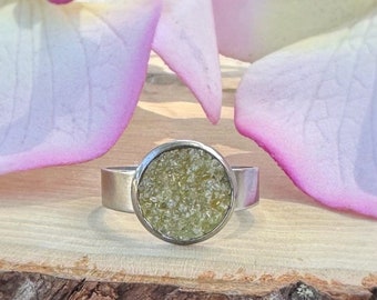 Raw Citrine Crystal Ring, Raw November Birthstone Gemstone Adjustable Tarnish Free Ring, Raw Healing Stone Rings Women,Abundance, Positivity