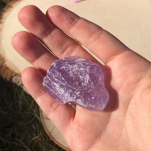 Purple Rough Amethyst, Raw Amethyst Chunk, Amethyst Rocks, February Birthstone Raw, Rough Crystals, Crown Chakra Stone, Insomnia, Meditation image 1