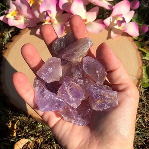 Purple Rough Amethyst, Raw Amethyst Chunk, Amethyst Rocks, February Birthstone Raw, Rough Crystals, Crown Chakra Stone, Insomnia, Meditation image 6