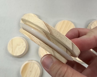 Wooden Candle Lids for 6 - 7 Ounce Candles Wholesale, Wood Mason Jar Tops, Candle Supplies Bulk