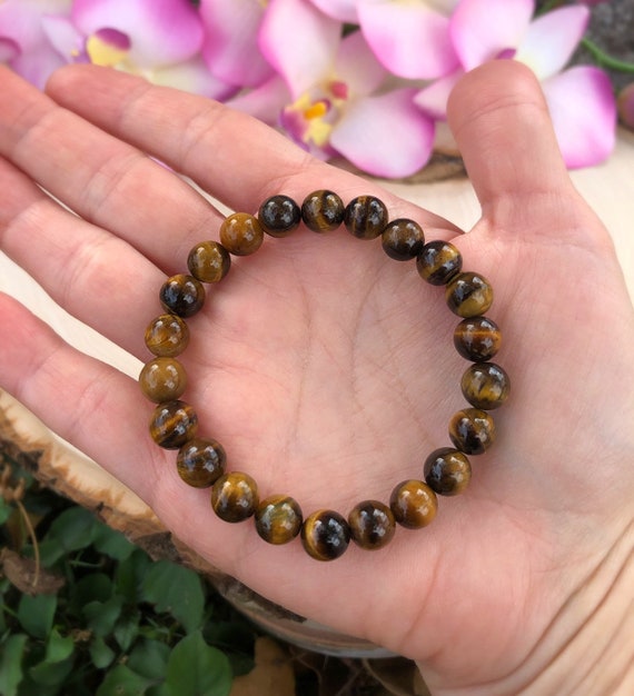 Braccialetto Di Perline Spirituali Di Occhio Di Tigre - Foto 7