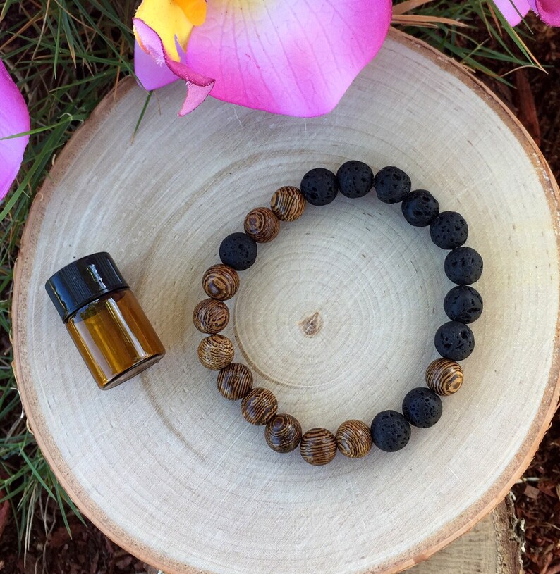 Anxiety Strength Stack Bracelet Gift Set Essential Oil Etsy