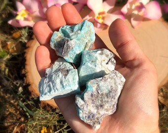 Amazonite Raw Chunk, Rough Amazonite, Raw Amazonite Crystal, Amazonite Rough Stone, Emotional Healing Crystals, Stone for Anxiety, Calming