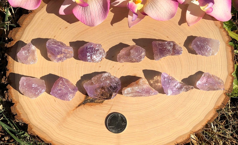 Purple Rough Amethyst, Raw Amethyst Chunk, Amethyst Rocks, February Birthstone Raw, Rough Crystals, Crown Chakra Stone, Insomnia, Meditation image 8