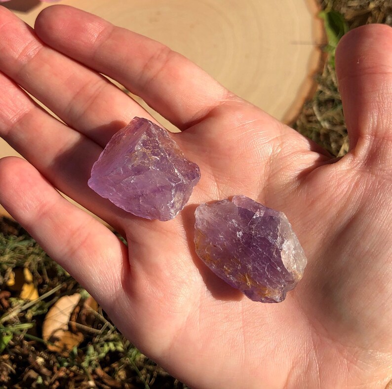 Purple Rough Amethyst, Raw Amethyst Chunk, Amethyst Rocks, February Birthstone Raw, Rough Crystals, Crown Chakra Stone, Insomnia, Meditation image 7