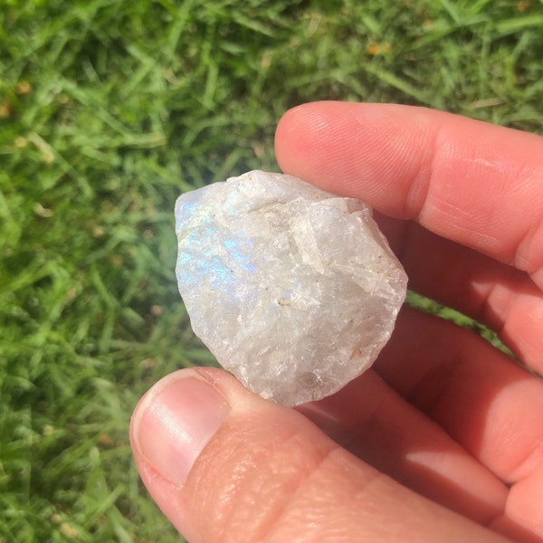 Rough Raw Rainbow Moonstone Bulk Crystal Moon Stone Chunk Goddess Energy Feminine Fertility Pregnancy New Beginnings Anxiety Calming Gift