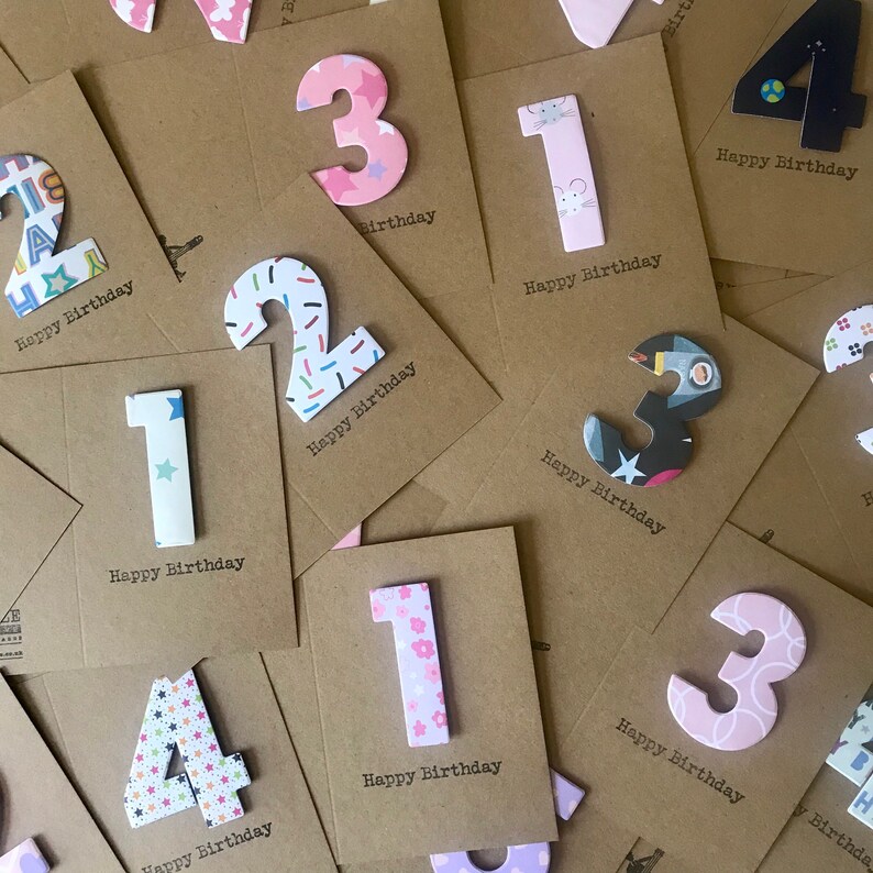 Birthday card. Age 7 birthday card. 7 year old. 7th birthday | Etsy