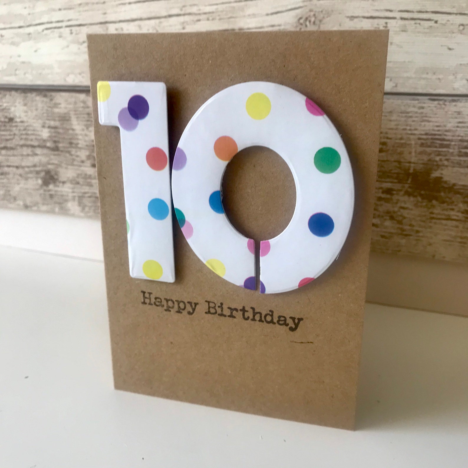 Birthday Card. Age 10 Birthday Card. 10 Year Old. 10th Etsy UK