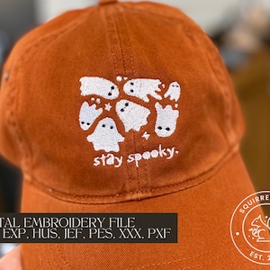 Stay Spooky Machine Embroidery File SUPER CUTE Halloween Design DST exp hus jef pes xxx pxf
