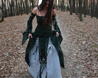 viking style wedding dress