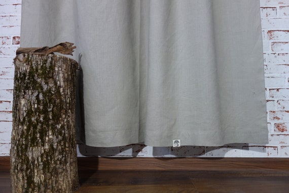 Sana Drapes Washed Linen Drapes Linen Curtains With Loops Etsy