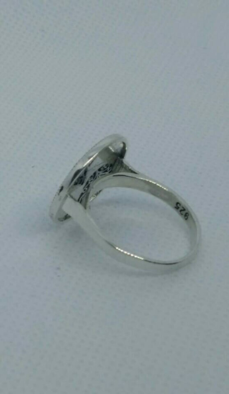 Gemstone 5.2gr Oxidized Sterling Jewelry,Rings,Free Shipping Jewelry Marcasite Ring,Art Deco Ring Art Deco Sterling-Vintage Style Jewelry