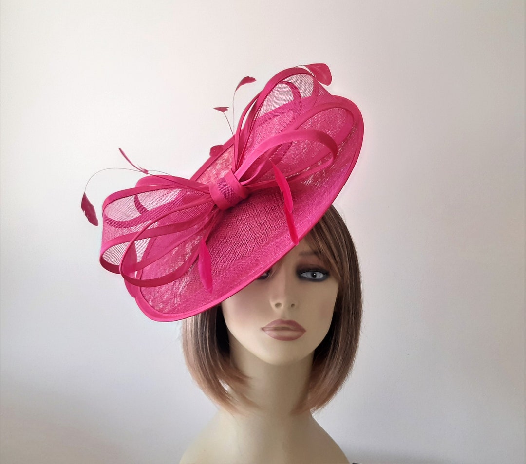 MADE TO ORDER Cerise Pink Fascinator Wedding Mother Etsy UK