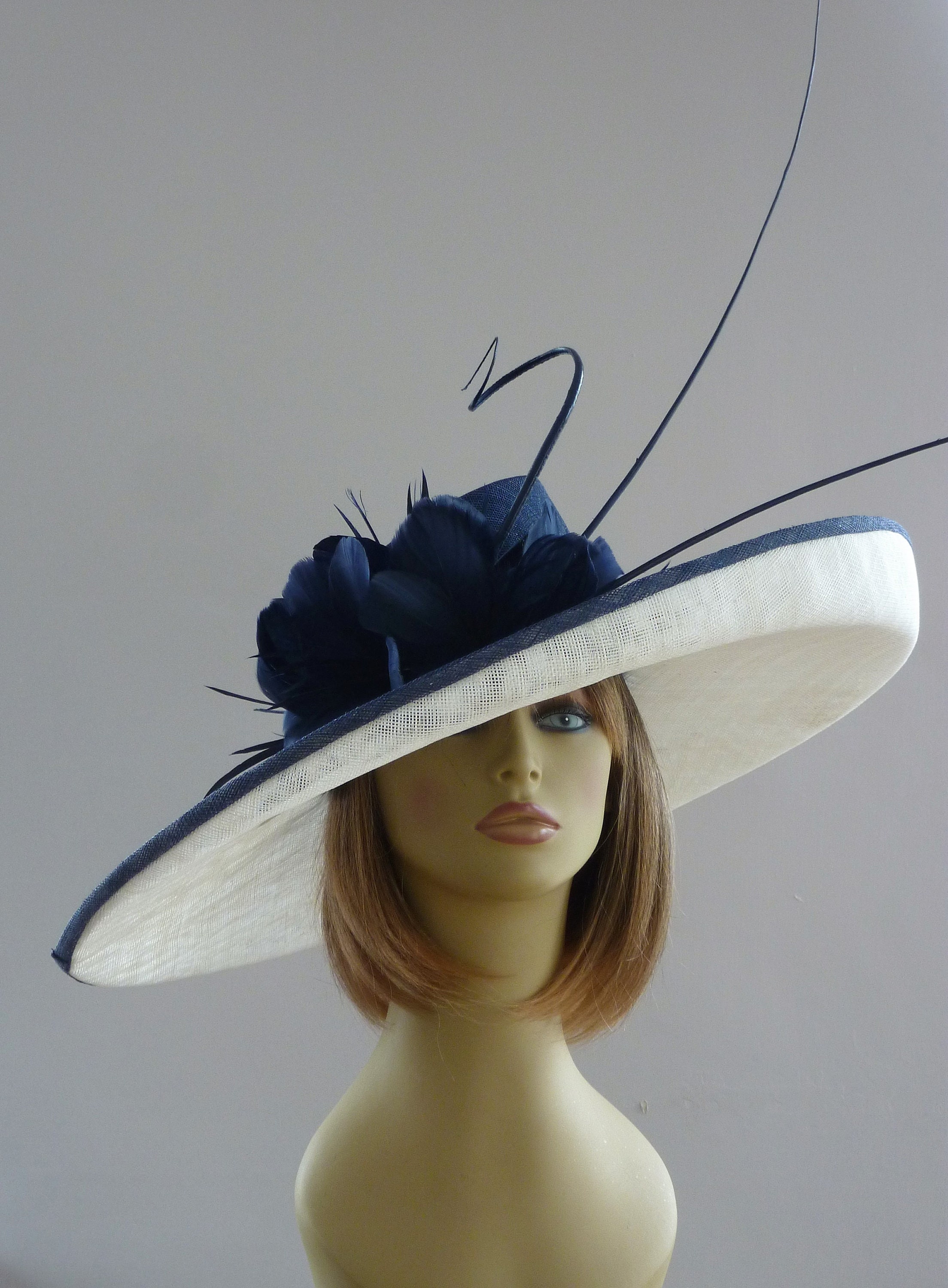 made-to-order-large-navy-blue-ivory-cream-hat-wedding
