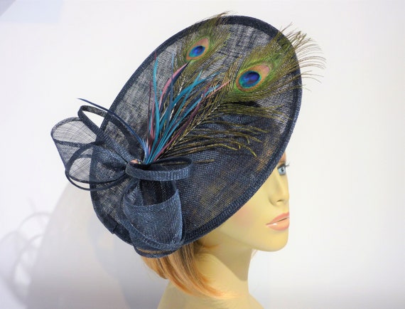 Peacock wedding hat hotsell