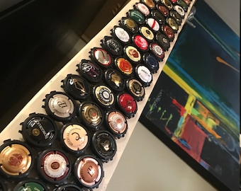 70 Cap Snaps  COLLECTION PACK - 70 pieces BLACK- Beer and/or Champagne Cap Holder for Creating Collection Displays