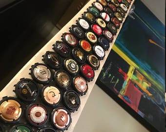 70 Cap Snaps  COLLECTION PACK - 70 pieces BLACK- Beer and/or Champagne Cap Holder for Creating Collection Displays