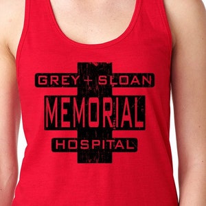 Grey Sloan Memorial Hospital Tank Top Surgeon Anatomy Doctor Nurse Meredith Derek Shepherd Seattle Grace Show Dark Twisty Christmas Gift Fun