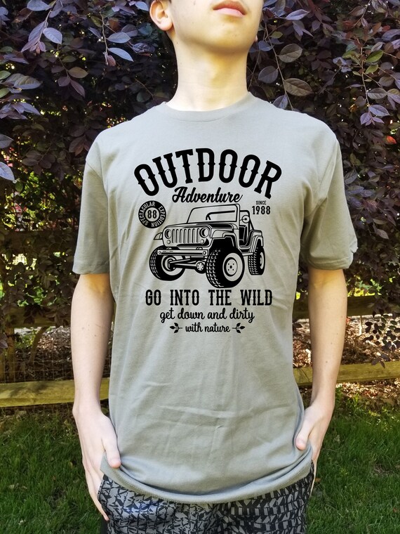 ◎Discovery EXPEDITION◎ Main Crew Outdoor Camping Graphic T Outdoor Adventure T-shirt Jeep Wild Camping Trip Love