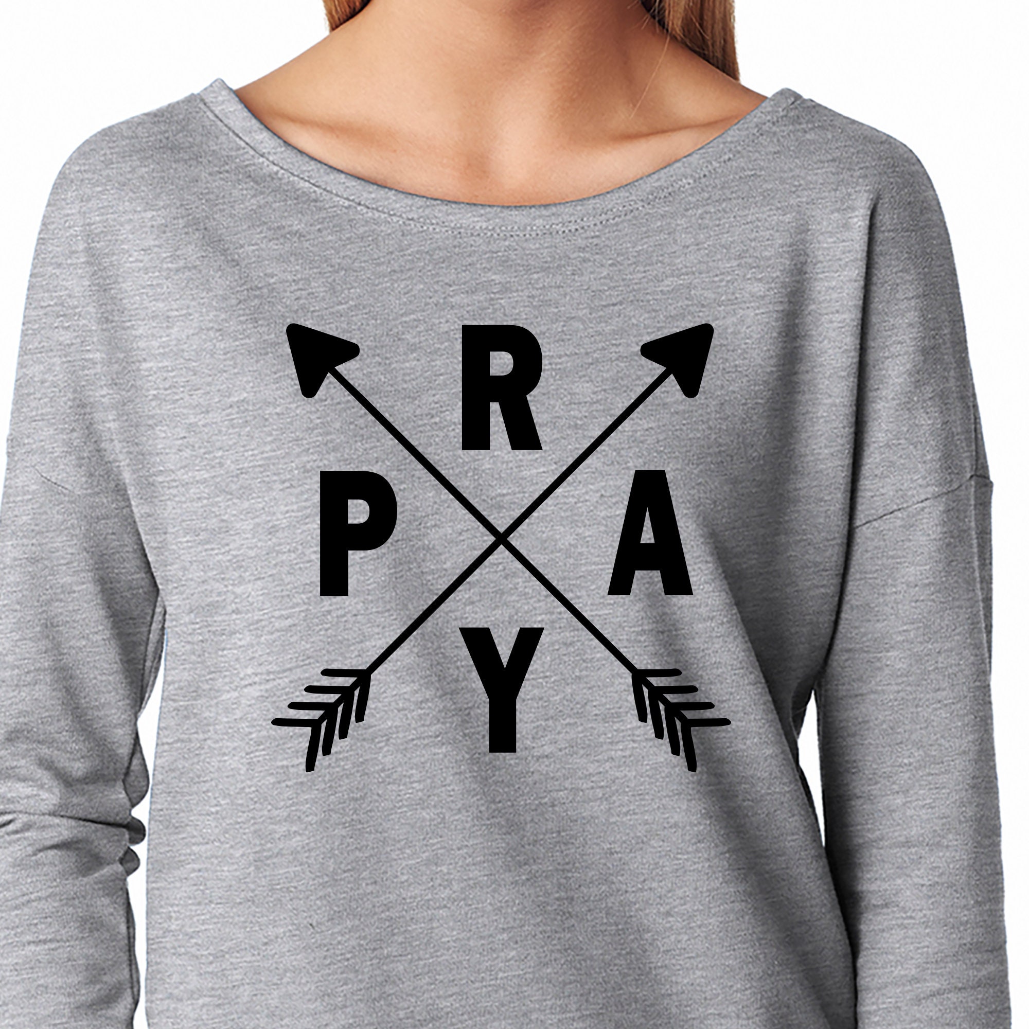トップス AFTER PRAY Printed Raglan Long Sleeve After Pray Printed Raglan Long Sleeve T-Shirt in Black | REVOLVE