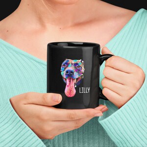 personalized pet mug custom pet portrait painting from photo gifts ideas sentimental gifts for best friend dog painting custom cat portrait