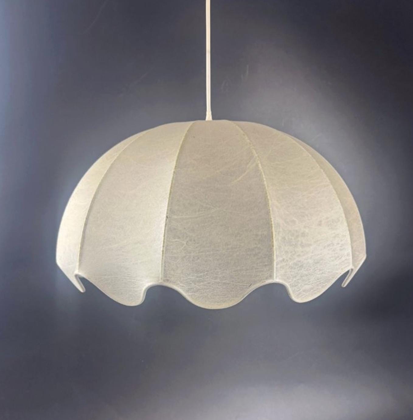 Rare Cocoon Goldkant Pendant Light After Friedel Wauer – German
