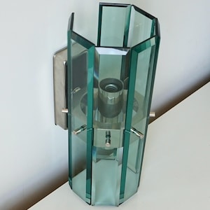 Italian Wall Sconce VECA for Fontana Arte – Verre Murano Glass Applique Murale Vintage Design 1960s